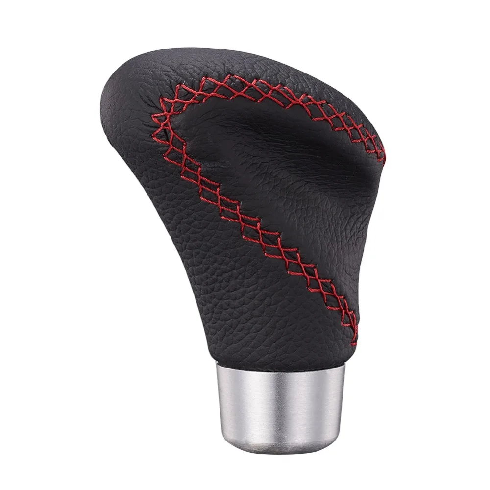 Gear Shift Knob PU Leather Black Red Car Gear Shift Knobsin Gear Shift