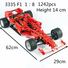 Technic Series Building Blocks Racing Ferraria 599GTB Sports Car F1 Enzo F40 Building Block Car Racing Model toys gift 303 1486pcs technical series the ultimate sliver champion f1 racing set compatible with 8458 21001 05033 building block car toys