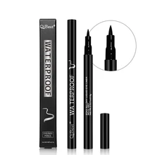 Подводка для глаз жидкая подводка в ручке Водонепроницаемая долговечная тонкая линия быстросохнущая Косметика черные цвета карандаш для глаз