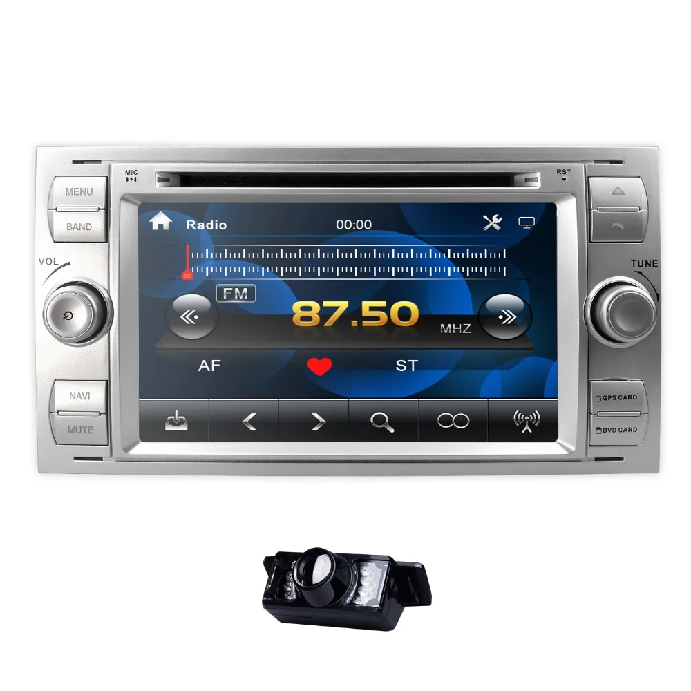 Камера+ карта 8G Автомобильный DVD MP5 плеер для Ford Focus/Mondeo/Transit/C-MAX/Fiest gps dvr dab+ RDS 1080P usb-камера в SWC