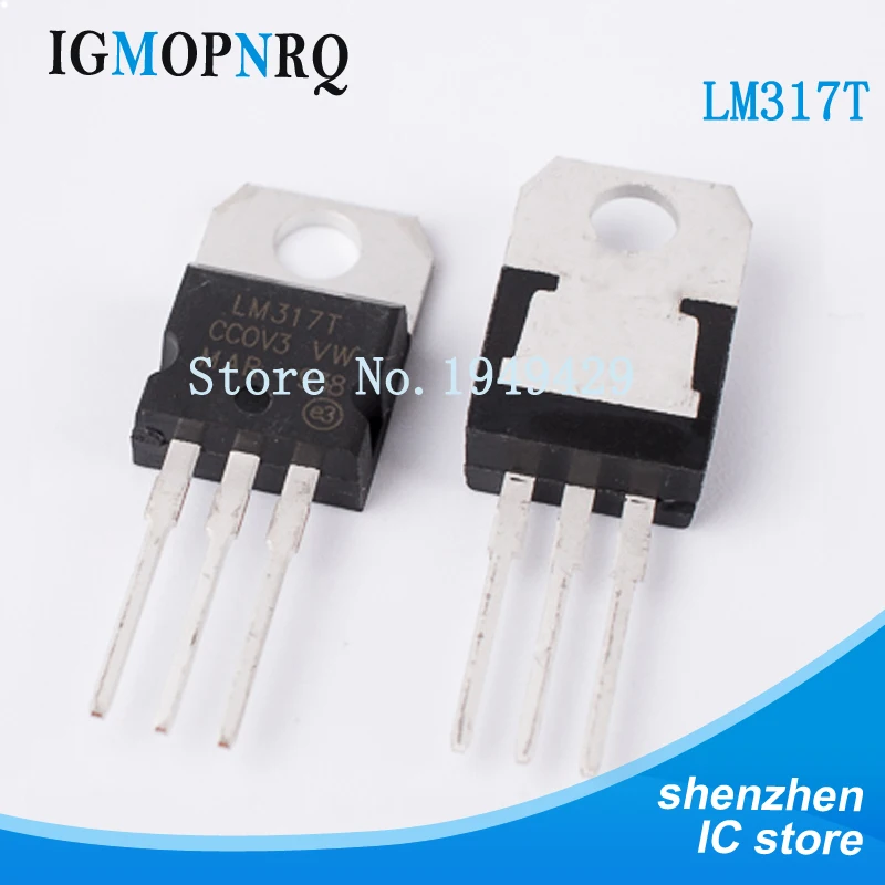 

Free shippin 10pcs/lot LM317 LM317T TO-220 adjustable chip three-terminal regulator original authentic