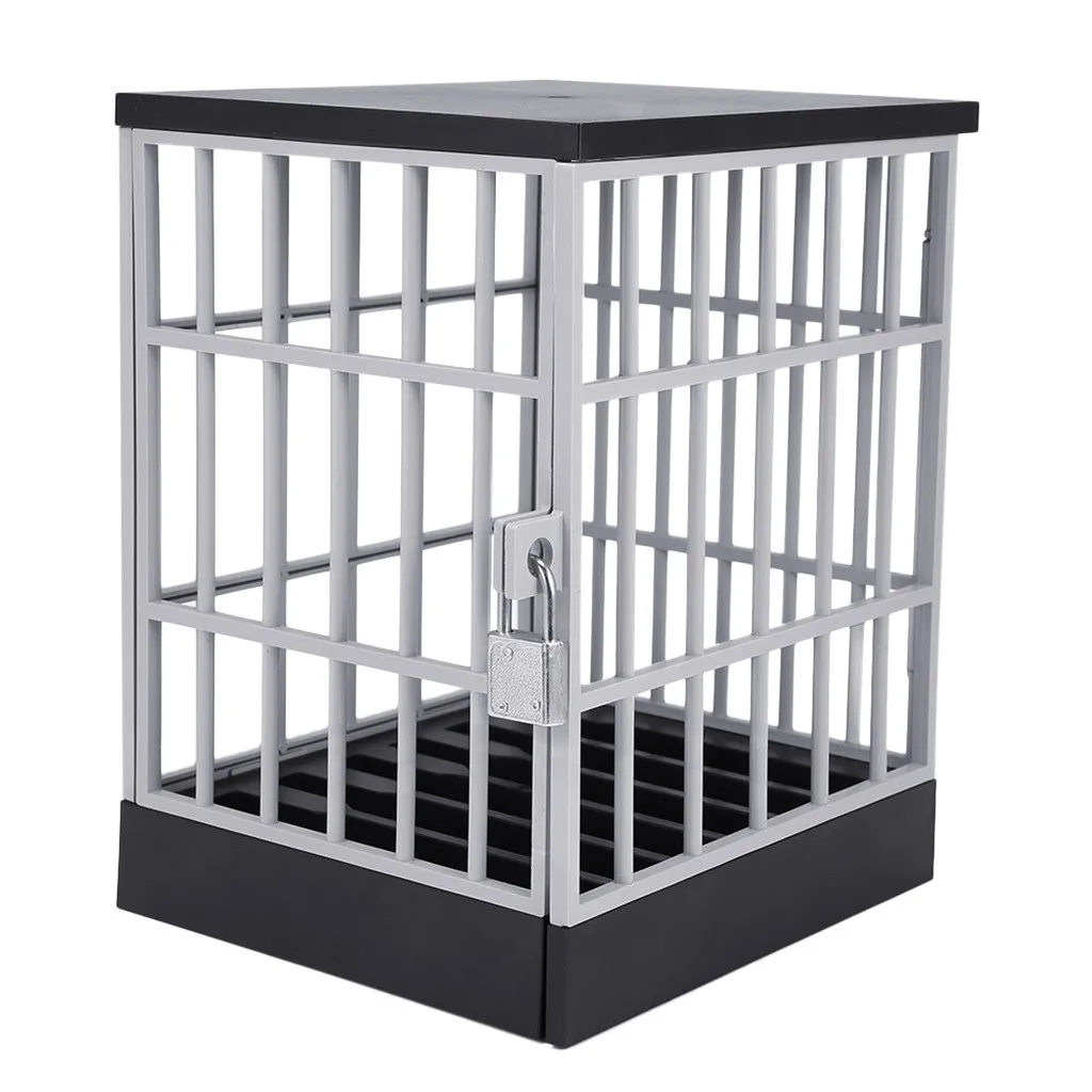 Горячий мобильный телефон тюрьма сотовый тюрьма замок безопасный смартфон домашний стол офисный гаджет 17,50x6,50x18,50 см - Цвет: Черный
