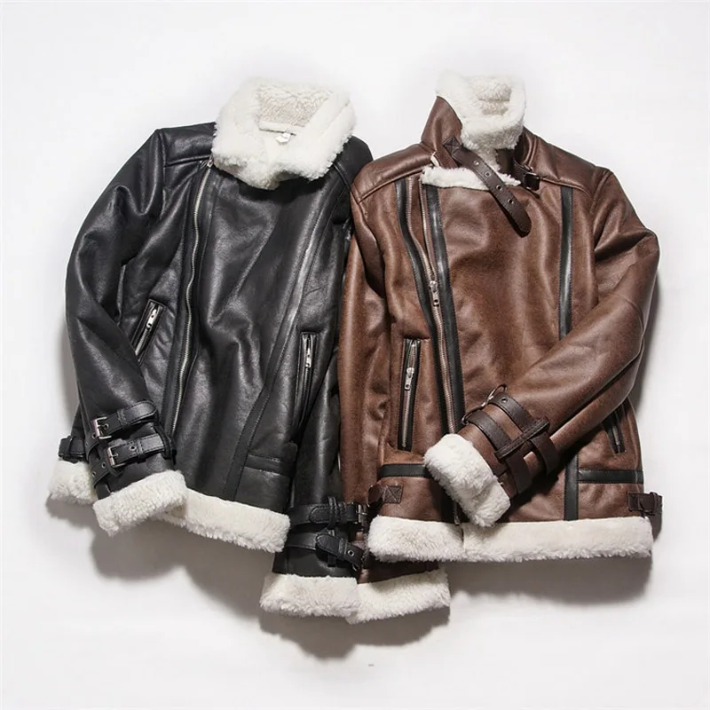suede leather faux lamb leather lining 01