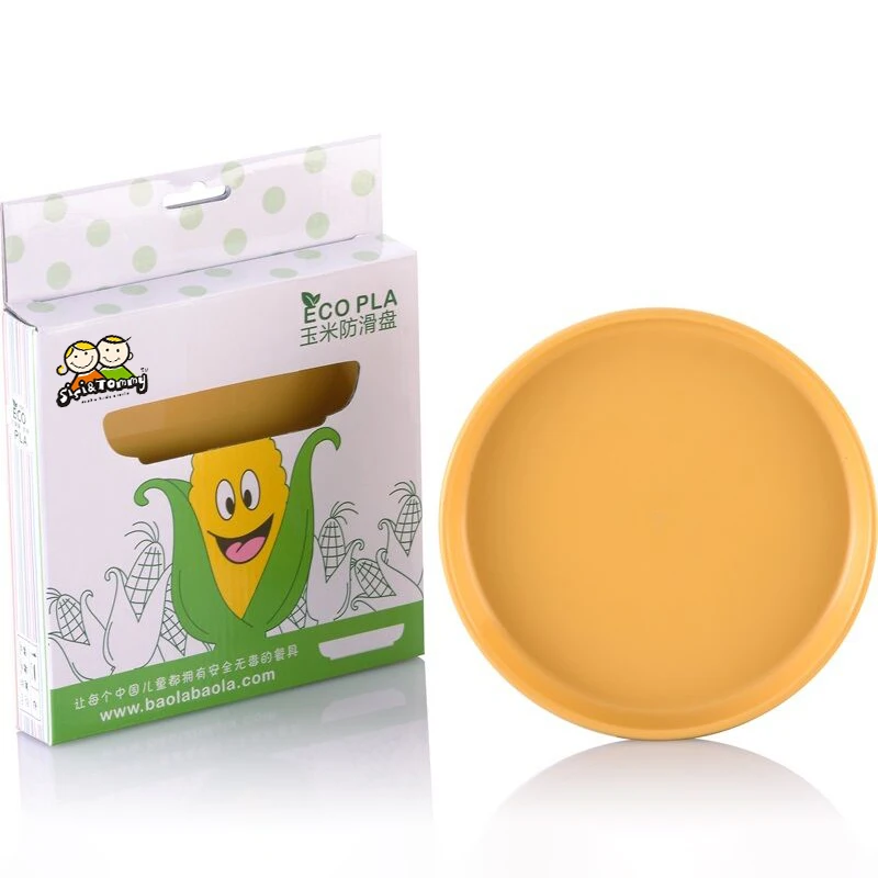 Children Tableware Plate Baby Feeding Dish Corn Silicon Kids Plate Baby Anti Slip Eco Friendly Material Food Container Toddlers (3)