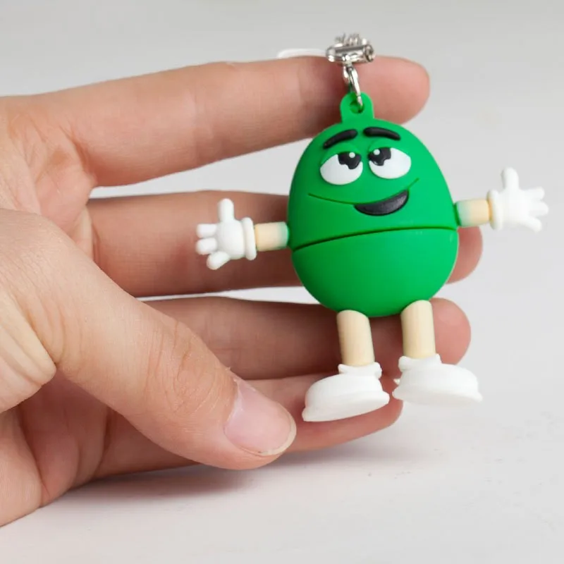 Горячая Распродажа, M& M флеш-накопитель, USB флеш-накопитель, 4 ГБ, 8 ГБ, 16 ГБ, 32 ГБ, 64 ГБ, USB флешка, флешка, u-диск, креативный, прекрасный, забавный подарок