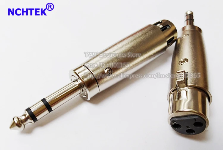 NCHTEK XLR 3 контактный гнездовой разъем для 6 35 мм стерео Штекерный аудио