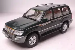 1:18 литья под давлением модели для Toyota Land Cruiser LC100 2009 зеленый внедорожник сплав игрушечный автомобиль миниатюрный коллекция подарок