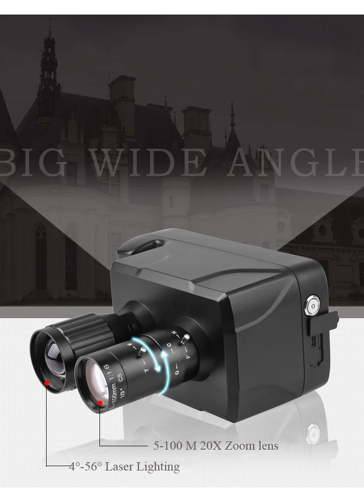 Цифровой Ночное видение Камера для охоты с 5 дюймов Экран HD инфракрасная камера видеокамера 200 м диапазон обзора
