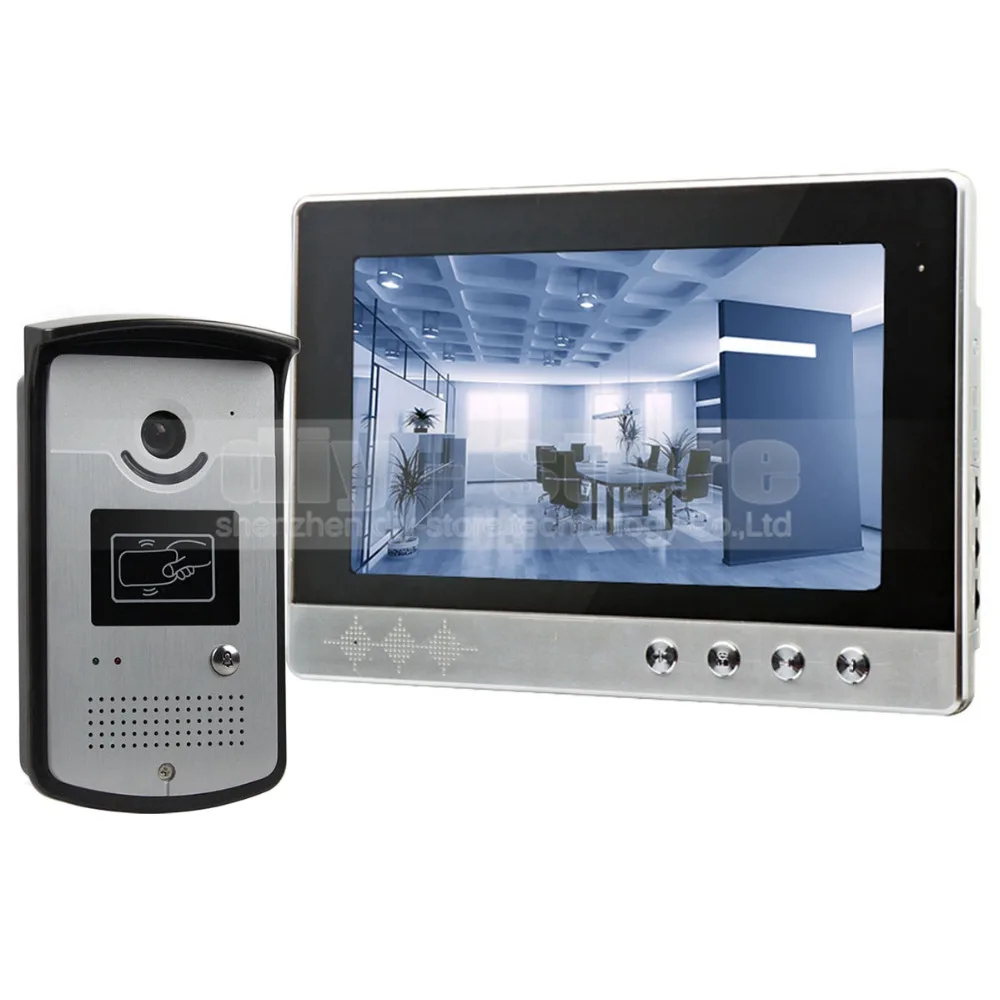 DIYSECUR 10 inch Wired Video font b Door b font Phone Doorbell Home Security Intercom System