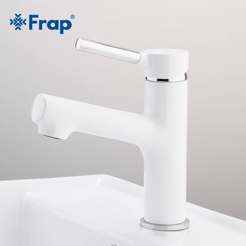 

FRAP Basin Faucets fashion white chrome saving water bathroom basin tap sink faucet basin mixer for bathroom water taps torneira