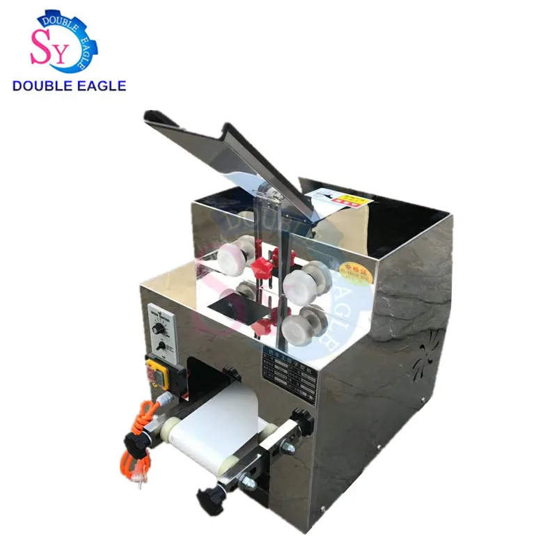 

Wholesale Price electric dumpling skin roti maker/dumpling wrapper making machine/wonton sheet making machine with no waste
