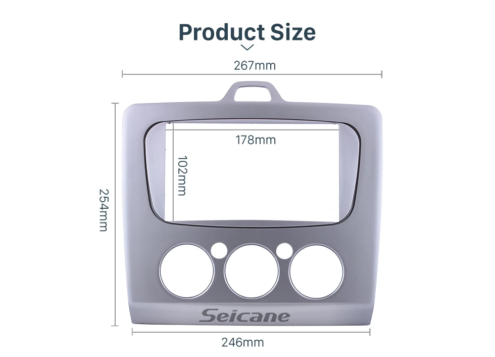 Seicane установка 2 Din автомобильный радиоприемник Панель рамка лицевой панели для 2004 2005 2006 2007 2008 2009 2010 2011 Ford Focus тире CD отделка комплект