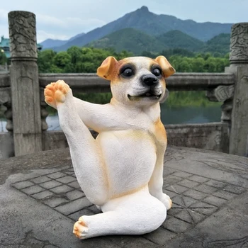 

Creative Yoga Puppy Decoration Home Dog Living Room Decoration Club House Pet