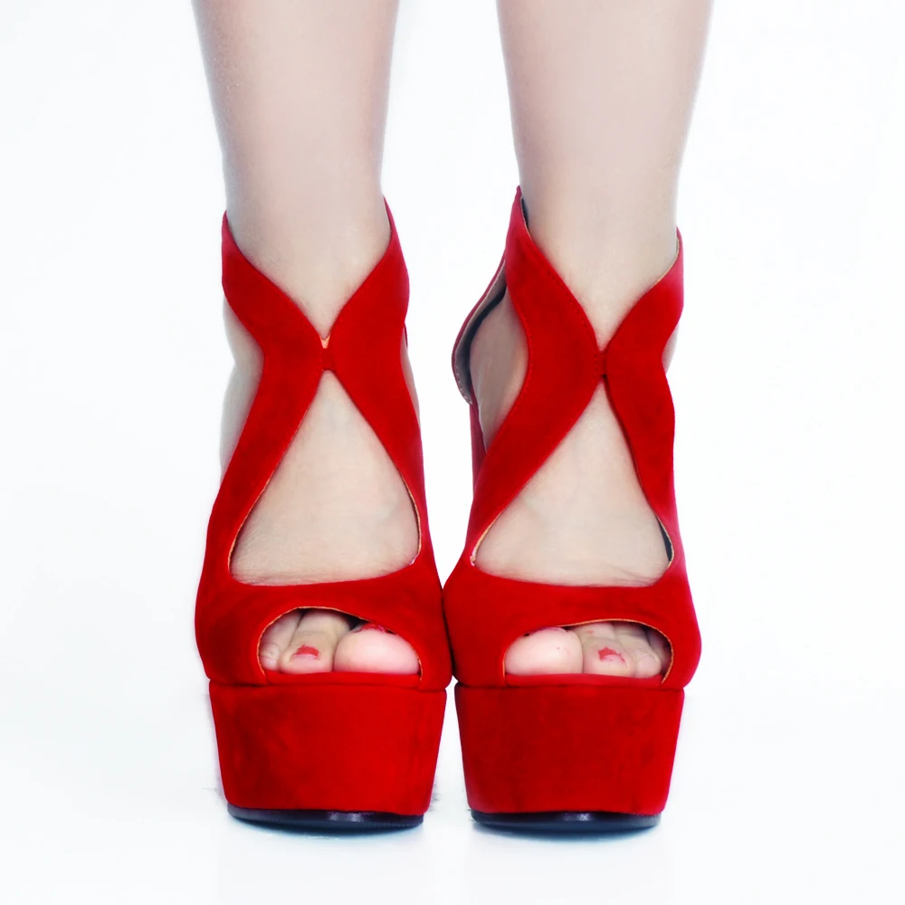 Élégant Taille De ef10942 Coins Sandales Sexy Chaussures Belle Toe Ef10941 Initiale Nous Rouge Plus Mode Pompes Femmes Femme L'intention Super 15 Peep 4 Noir wFXHqSWx