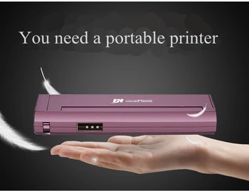 

A4 paper portable printer Mini thermal printer USB connection without cartridges Tattoo Print