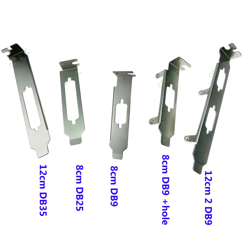 

1 / 2 Serial COM DB9 DB15 DB25 Port Low long Profile Bracket Screw holes 8cm 12cm VGA RS-232 Serial bracket for 2U 4U Chassis
