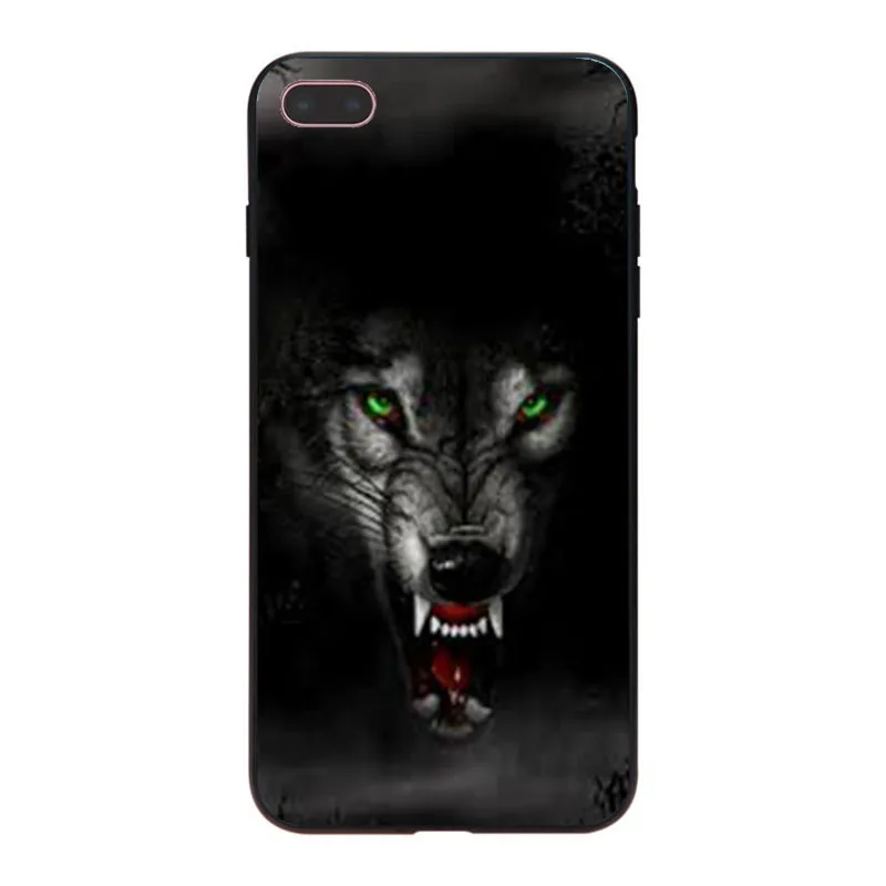 MaiYaCa angry Animal wolf высококачественный чехол для телефона iPhone 8 8plus 7 7plus 6 6S Plus X XS XR XSMax 5 5S SE Coque Shell - Цвет: 7