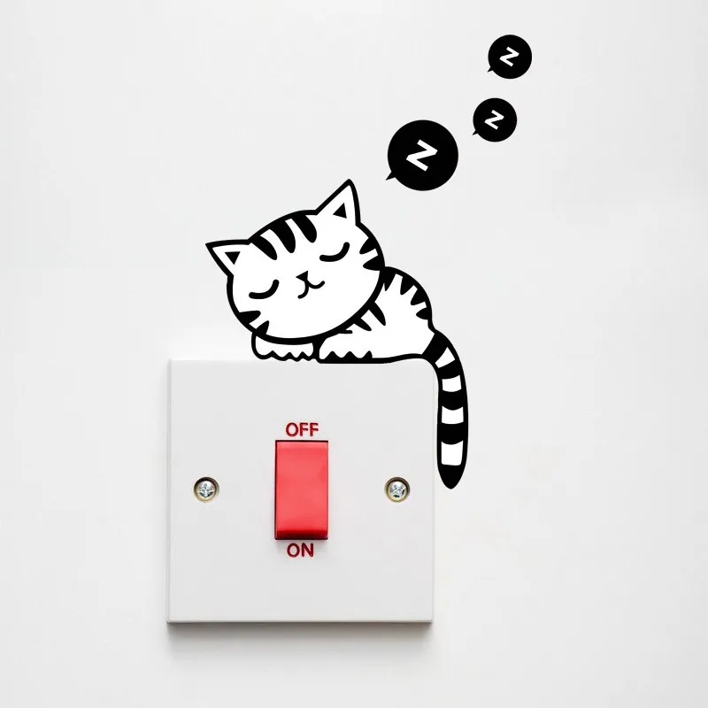 3D стикер на стену с изображением кошек, наклейки на туалет с отверстием для просмотра, яркие собаки, ванная комната для украшения дома, виниловые художественные наклейки с изображением животных - Цвет: cat5