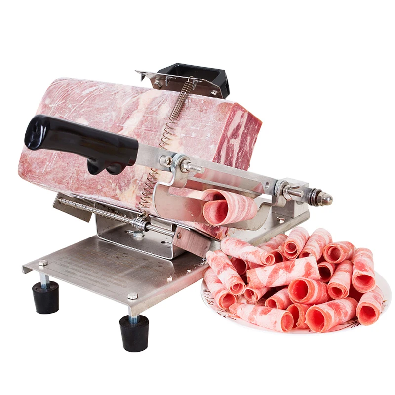 

Manual meat slicer Household commercial stainless steel slicer Adjustable thickness 0.2-20mm