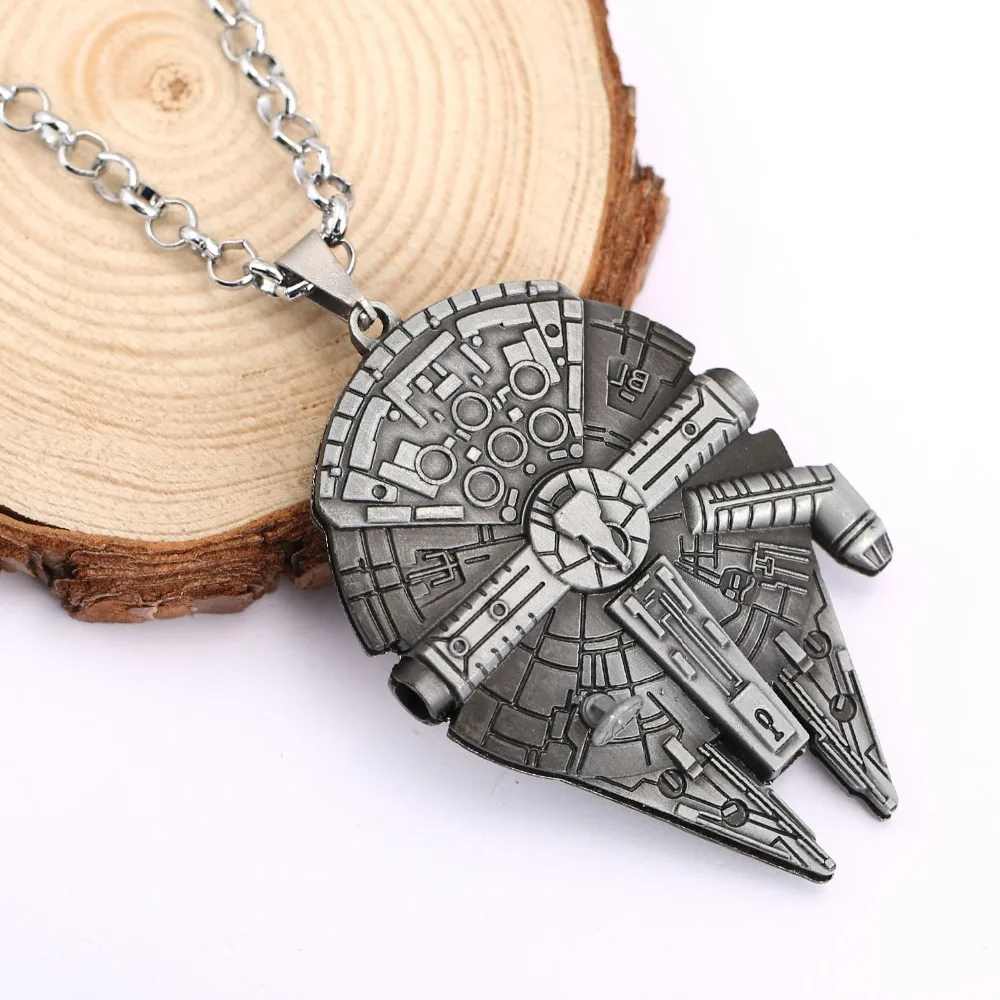 Звездное Ожерелье ювелирное изделие винтажная мельница Falcon Darth кулон Готическая