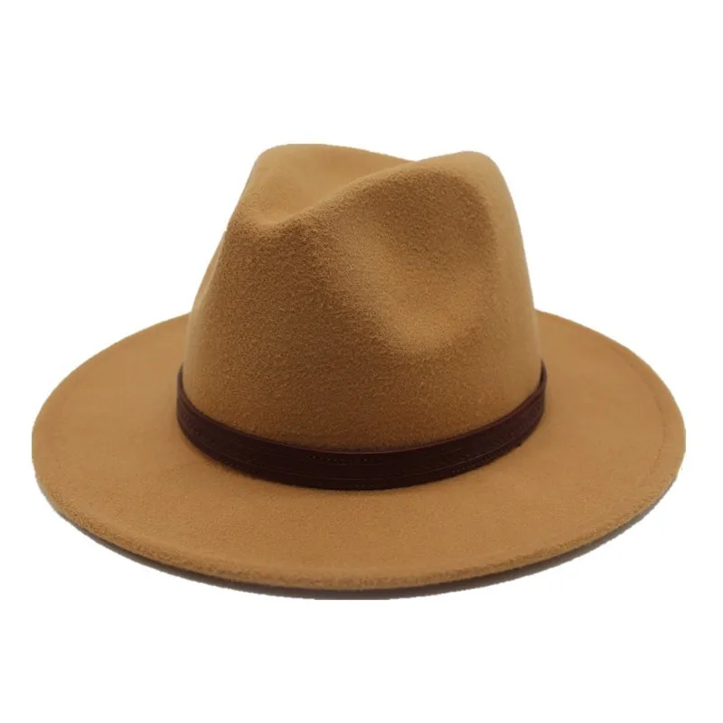 OZyc Новая мужская и женская шерсть VTG фетровая шляпа с широкими полями BNWT/Новая Гангстерская Панама шляпа церковная шляпа