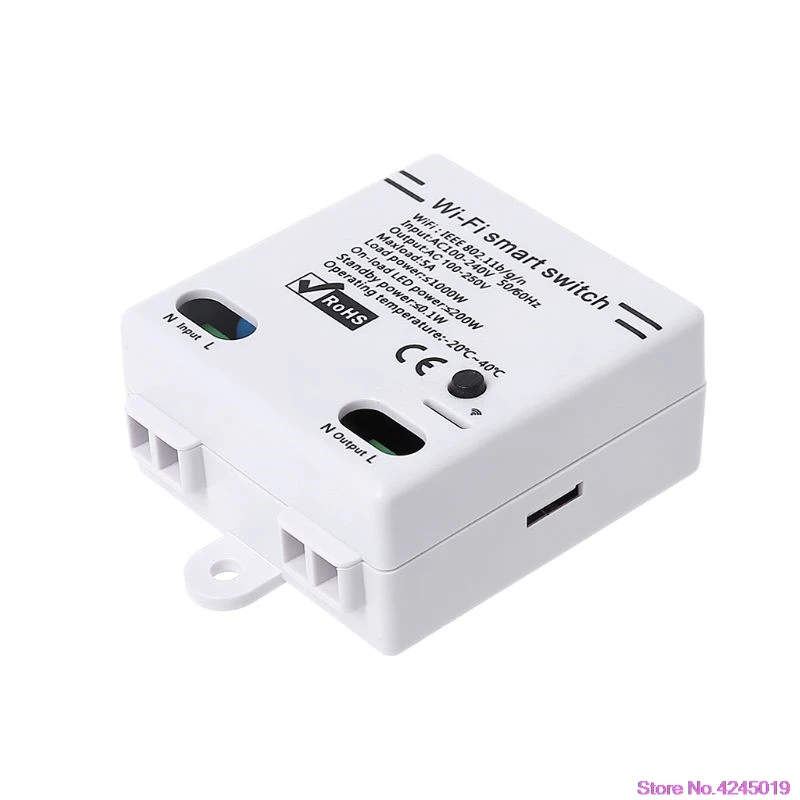

New Wifi Smart Switch Wireless APP Remote Control Smart Home Module AC100-240V 5A