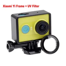 Защита объектива УФ-фильтра для камеры+ стандартная защитная рамка для Xiaomi Yi xiaoyi аксессуары для спортивной экшн-камеры