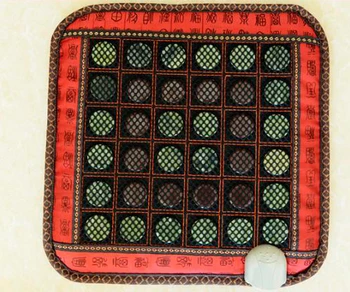 

2016 Beauty Centre and Home Use Thermal Therapy Heating Beauty Mattress Massager for Chair Jade Mattress 45*45CM Free Shipping