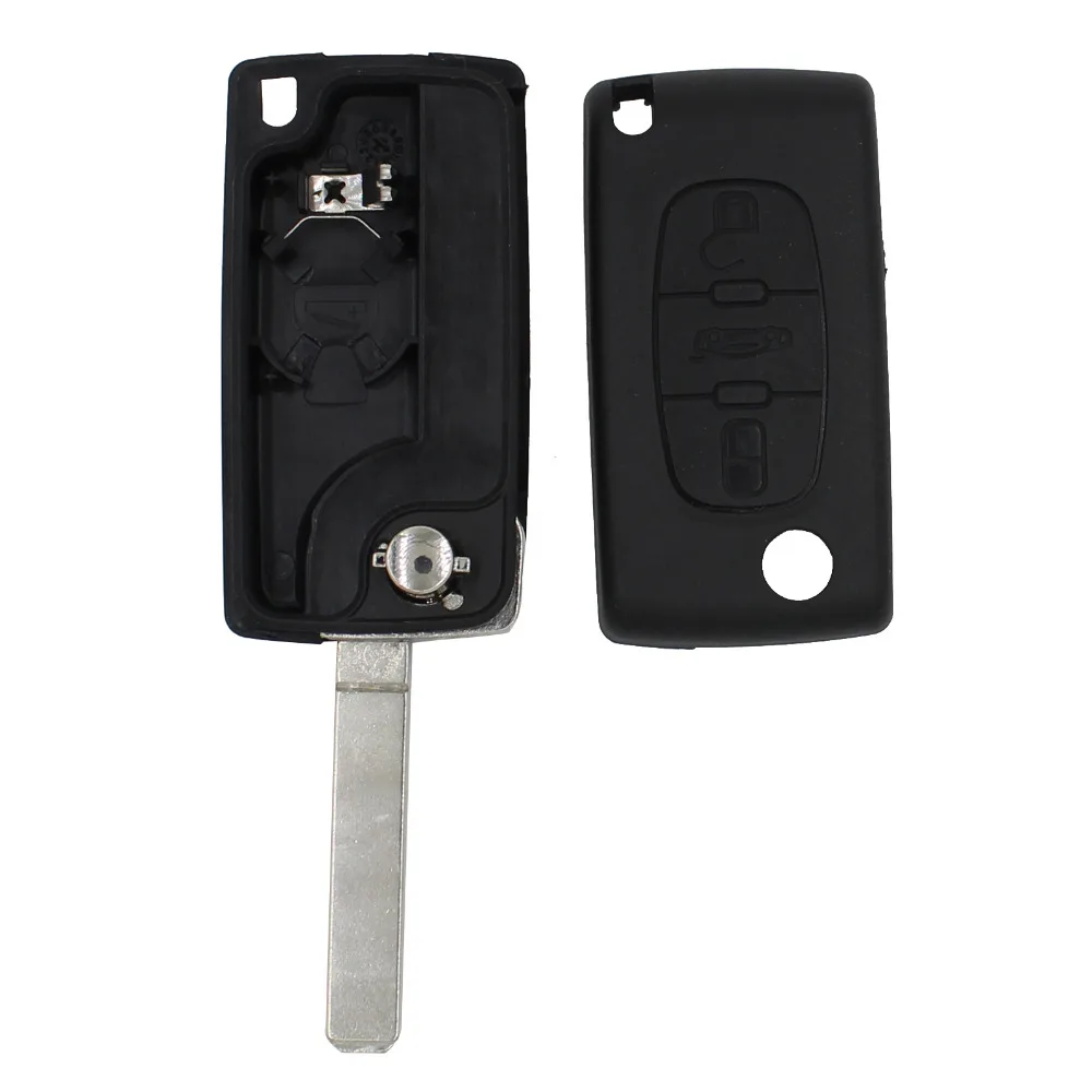 New 2 Button Car Keys Replacement Remote Alarm Key Case For Citroen