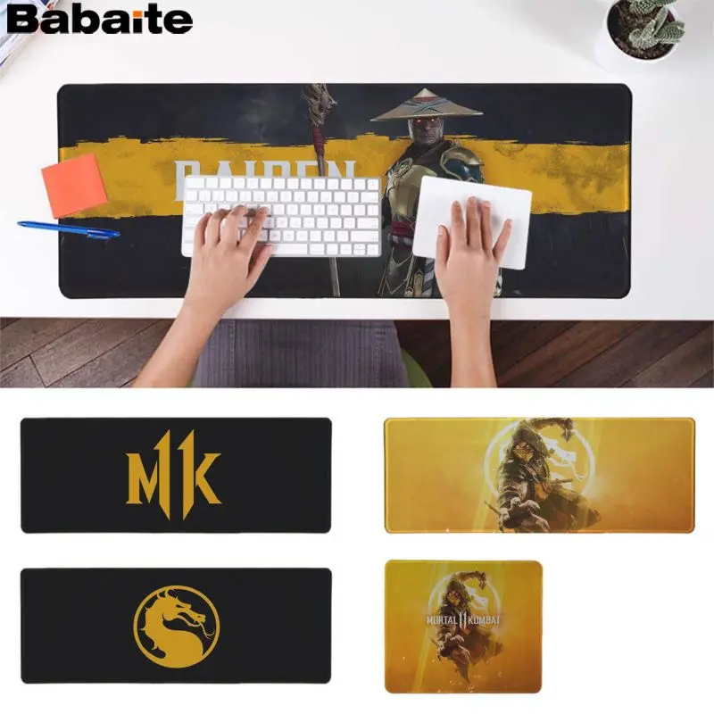 Babaite новый дизайн Mortal Kombat 11 блокирующая кромка коврик для мыши игровой резиновый