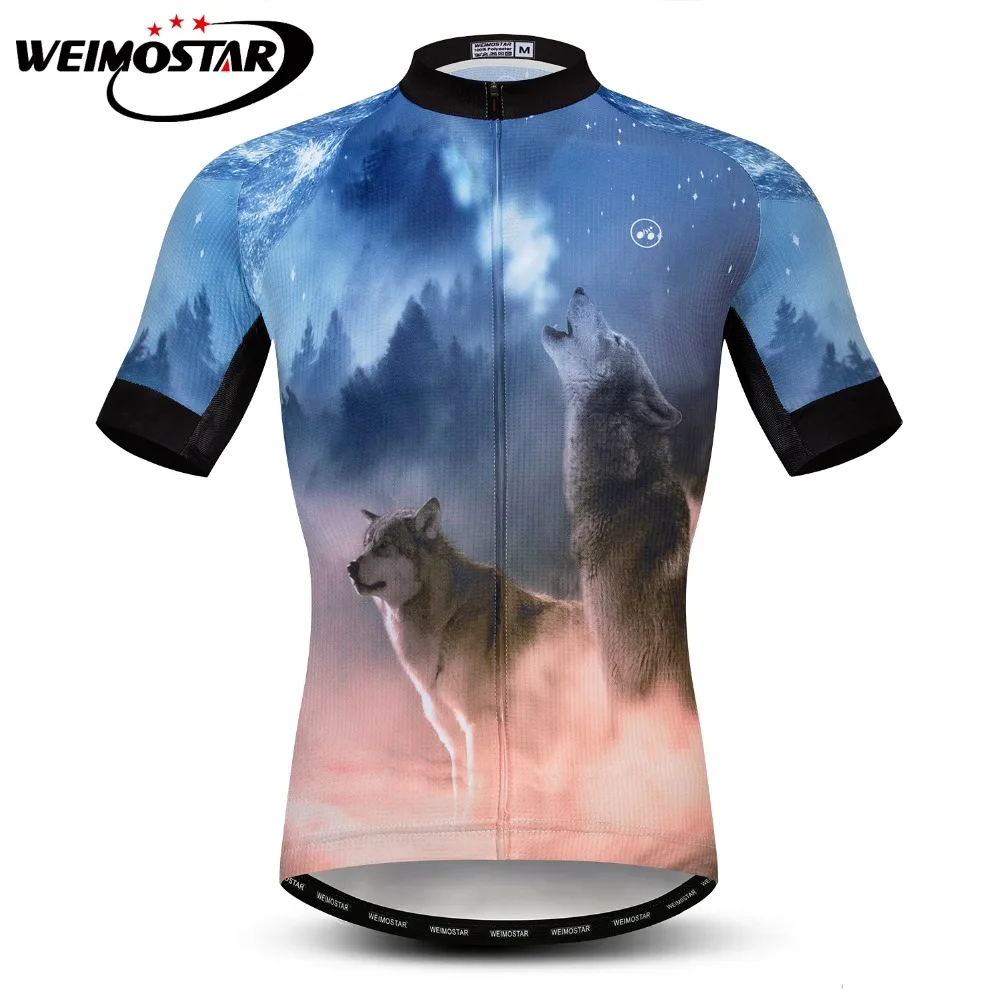 

3D Roar Wolf Cycling Jersey Men Ropa Ciclismo Short Sleeve Cycling Clothing Bicycling Clothes Summer Bike Wear Maillot Ciclismo