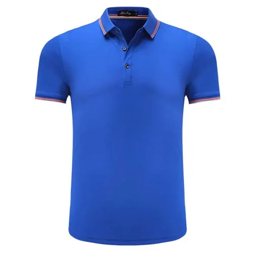Мужская рубашка поло размера плюс 3xl 4xl, модные дешевые мужские футболки поло с коротким рукавом,, повседневные белые черные мужские футболки поло, 13 цветов - Цвет: royal blue