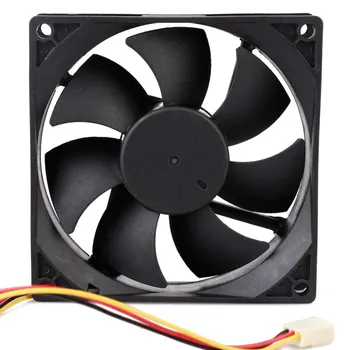 

12V 3-Pin 9cm 90mm Computer Fan Portable USB Cooler Small PC CPU Cooling Computer Components Cooling Accessories Black Low Noise
