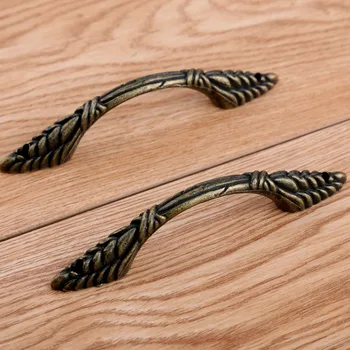 

antique brass kitchen cabinet cupboard door handles bronze dresser drawer pull knob Rusrico retro distress unfold install handle