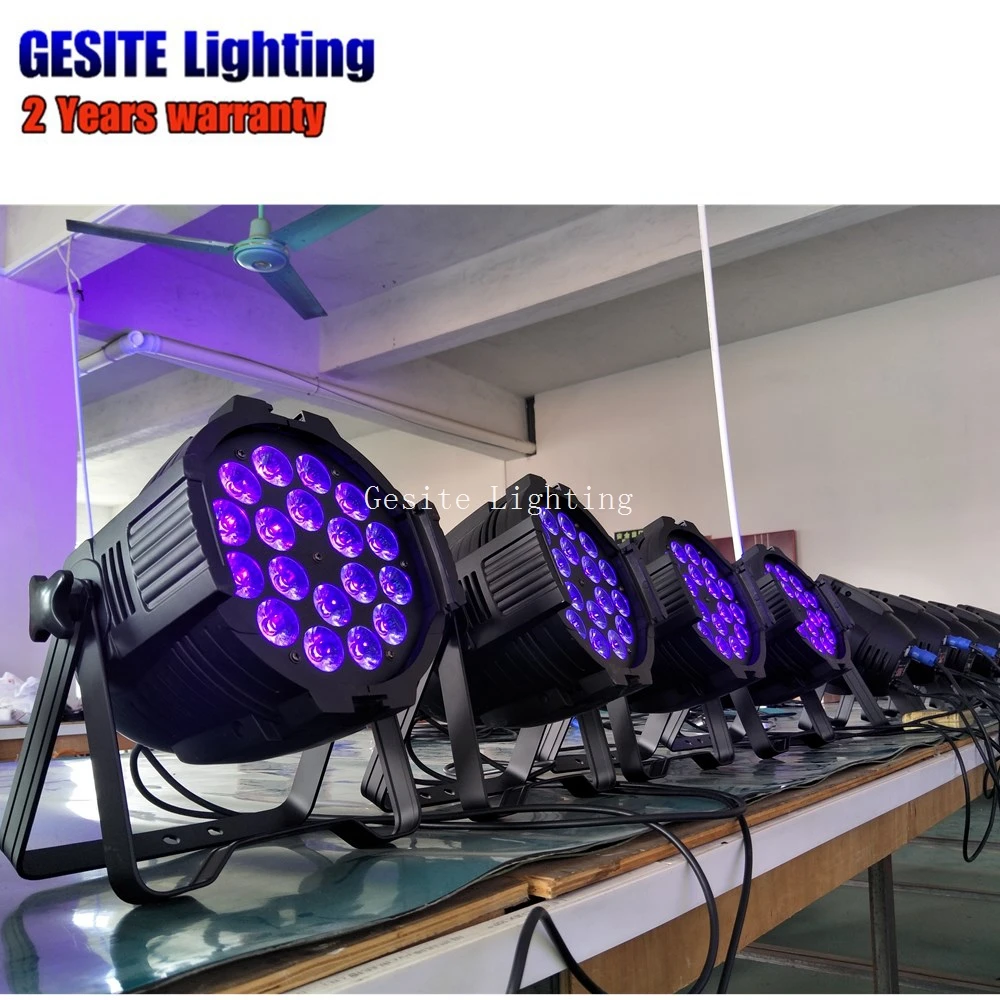 8 шт./лот led par свет 18x18 Вт rgbwauv 6 in1 с 1 шт. 8 in1 кейс посылка