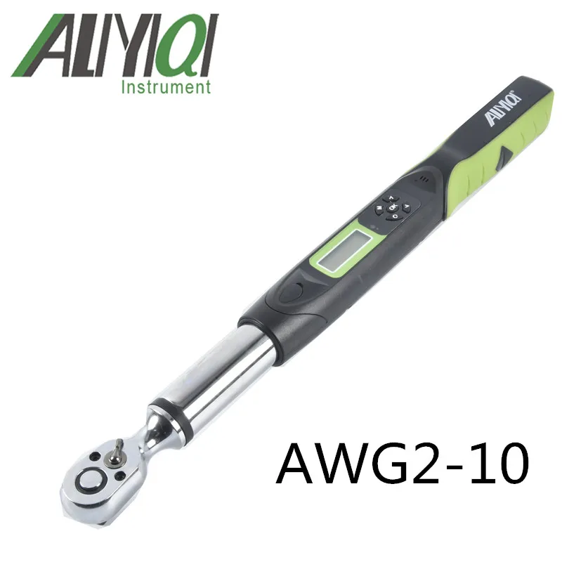 ALIYIQI 10N. m 1/4 Цифровой Динамометрический ключ AWG2-10 двунаправленная трещотка головка 36 зубов Высокая точность 2% высокое качество инструменты