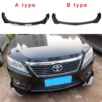 

ABS material Universal Car Front Bumper Lip Splitter Fins Body Spoiler Chin for BMW Skoda Volkswagen Audi Benz Ford Kia Toyota