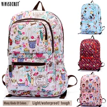 Women Waterproof Nylon 15 Laptop Computer Backpack School Travel Satchel Bag Cute Cartoon Harajuku Mochila Escolar