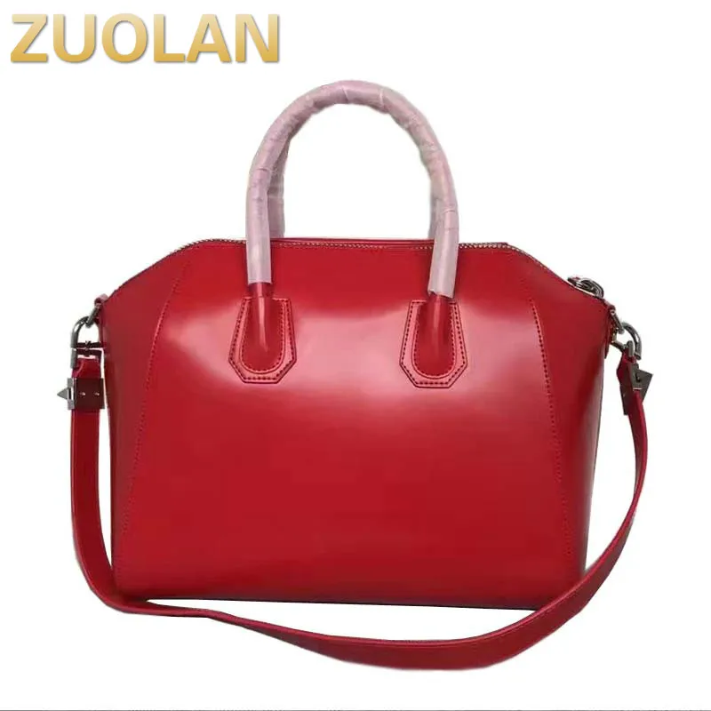 

2018 layers of leather, diamond bag, fashionable temperament, handbag, single shoulder bag, styling bag, smiling face, bag and t