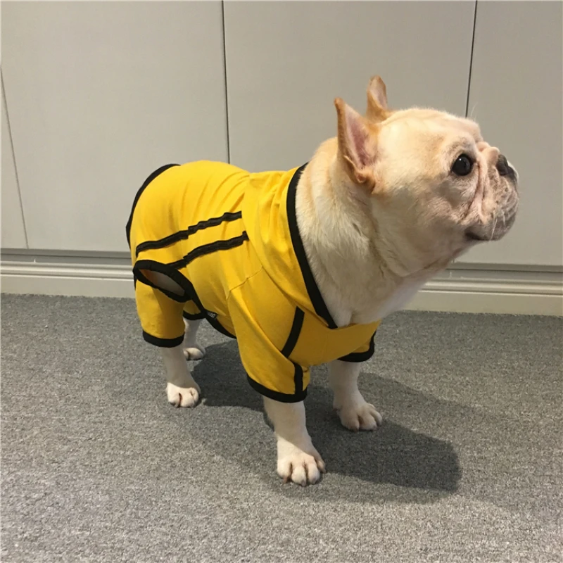 Для Мопсов, французских бульдогов одежда осень-зима комбинезон для собак пижамы Шнауцер одежда для бульдога собака Пижама собачий костюм