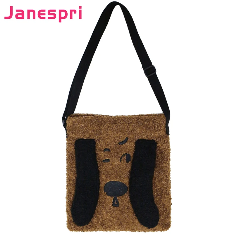 Best New Cute Dog Shape Shoulder Bag Girls Fashion Girl Shoulder Messenger Bags Baby Wool Felt Crossbody Bags Mini Girls Cute Handbag