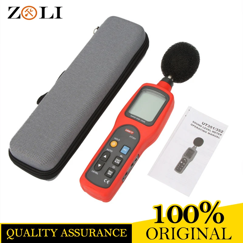 

Lowest Price UNI-T UT351 Set Red-Black UT351 High-Precision Noise Decibel Detector Sound Level With One Year Warranty