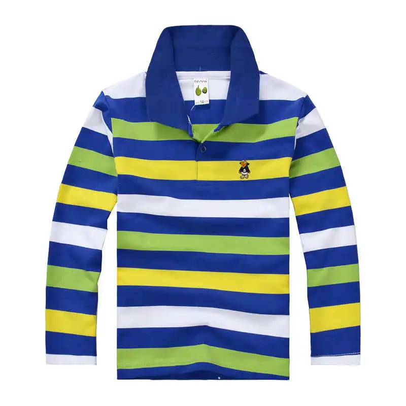 Толстовки для мальчиков, толстовки с капюшоном для мальчиков на лето, осень, весну, зиму, свитер в полоску, футболки с длинными рукавами, детская одежда, блузка - Цвет: Небесно-голубой