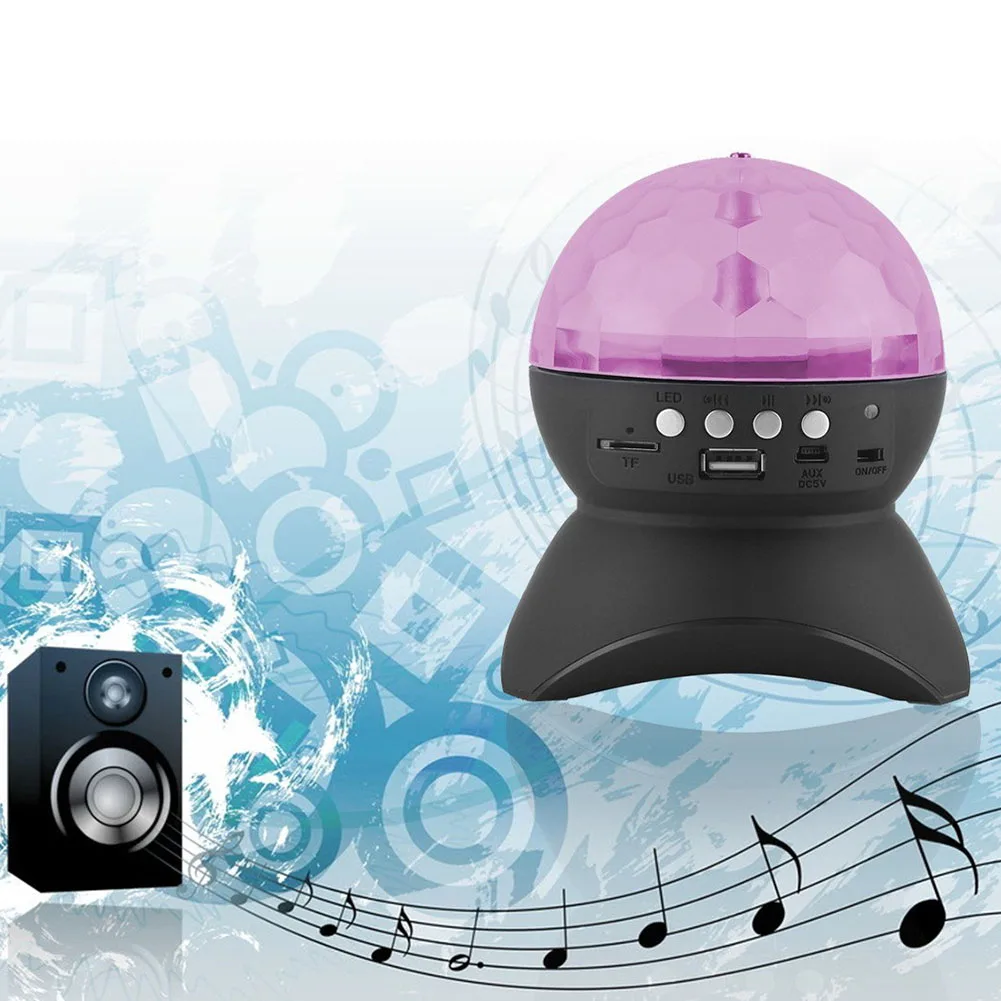 

Disco Ball Light Home Party Light Speaker Kid Christmas Gift DJ Stage Lighting With Wireless Bluetooth Speaker disco party light