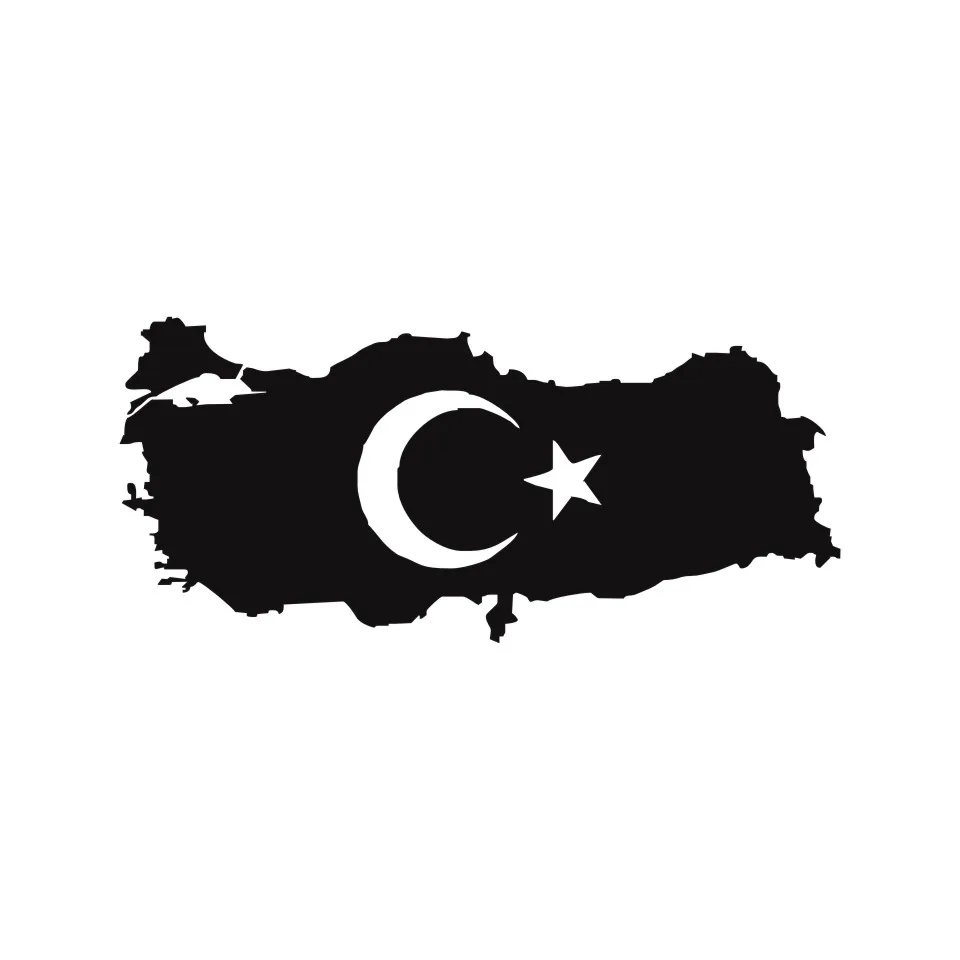 Cunymagos Turkey Map Country Flag Fashion Stickers Decals Vinyl Decor Car Styling Fashion Car Decoration Stickers 18.2cm8 (3)
