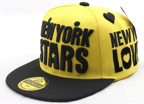 2019 Нью Йорк звезды детская бейсбольная Кепка Gorras дети хип хоп танец Snapback мальчики