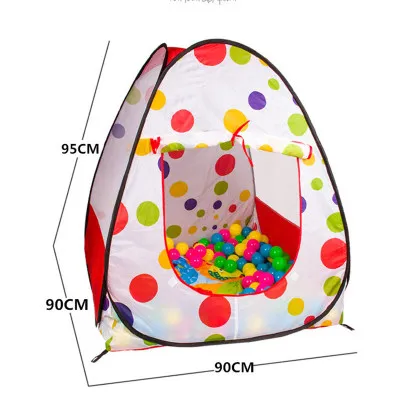 Портативный детский игровой Манеж Детский игровой домик палатки различные звезды Детская безопасность ограждение для игровой площадки детский океан шары бассейн Манеж - Цвет: black edge OPPbag