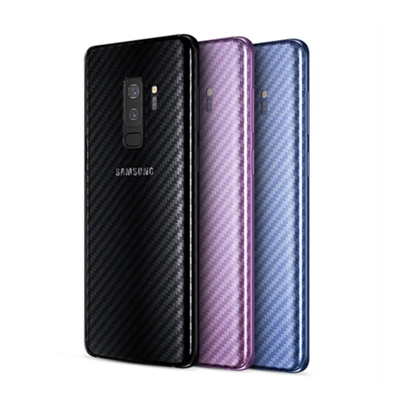 5 قطع الهاتف المحمول ملصقات لسامسونج غالاكسي s9 plus S9 S8 S7 حافة شريط الياف الكربون Pegatinas Adesivos الهاتف اكسسوارات EEMIA