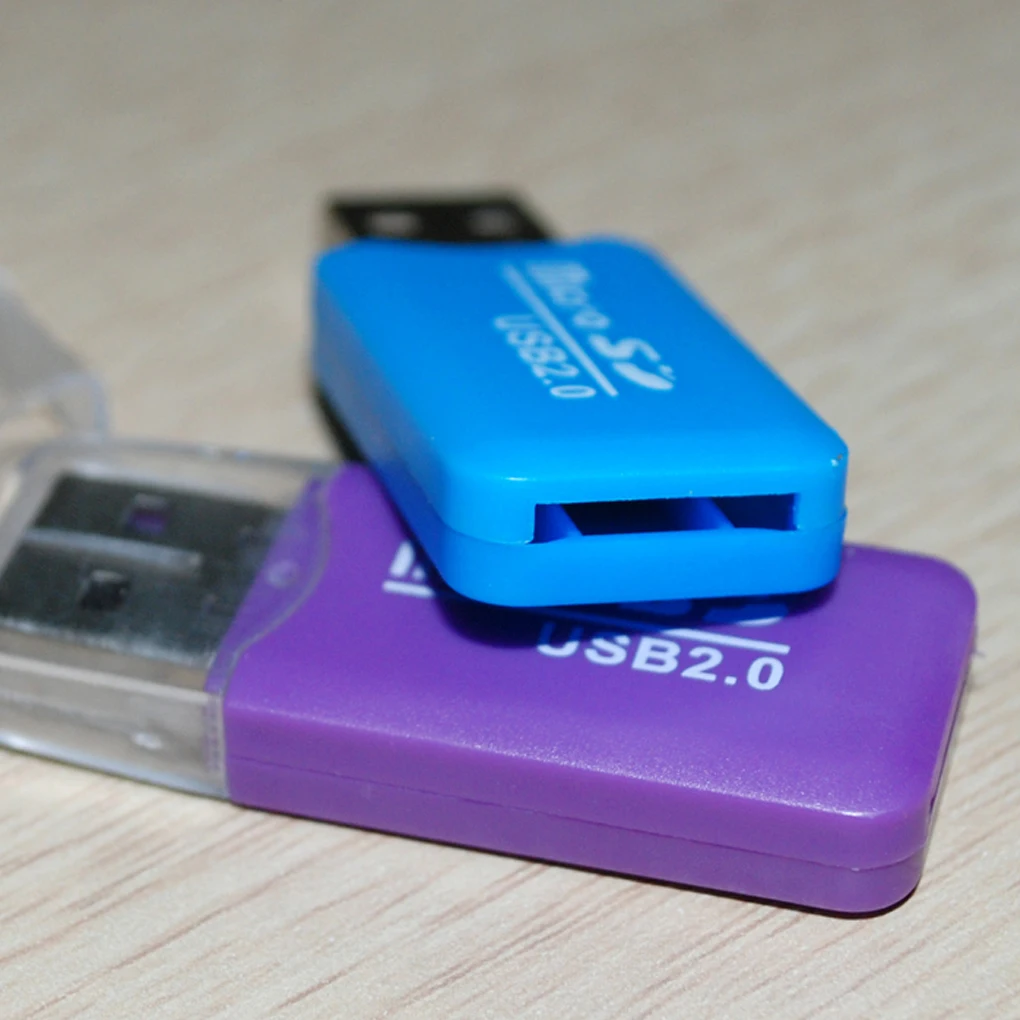 Портативный цветной высокоскоростной USB 2,0 Micro SD T-Flash TF устройство для чтения карт памяти Microsd Transflash на USB флэш-накопитель адаптер