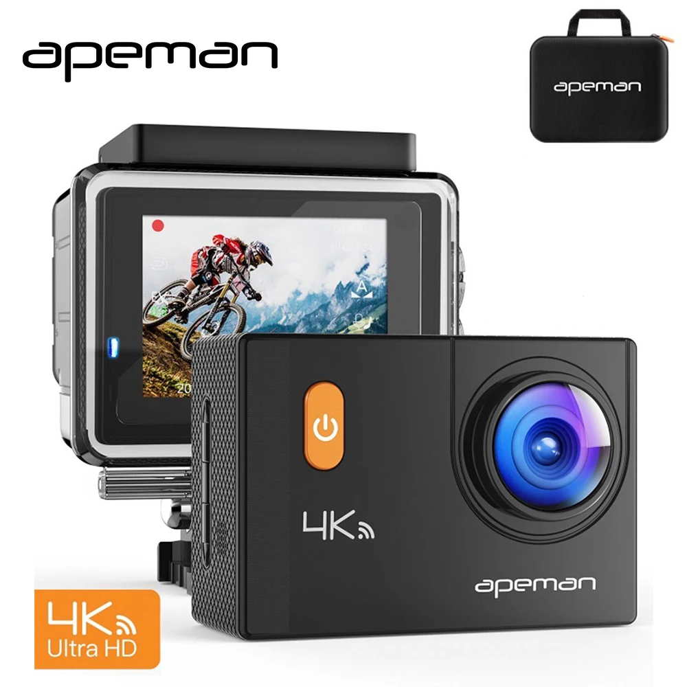 Apeman 4K Wifi Pro Bike Helmet font b Action b font font b Cam b font